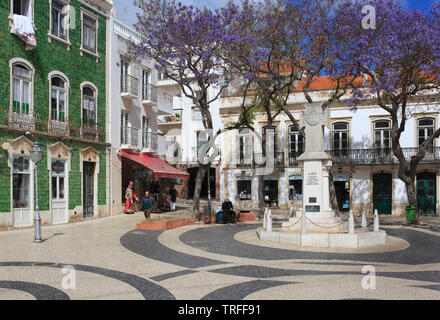 Portugal, Algarve, Lagos, carré, scène de rue, Banque D'Images