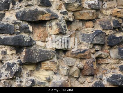 Mur de pierre Kirkstall abbey leeds Banque D'Images