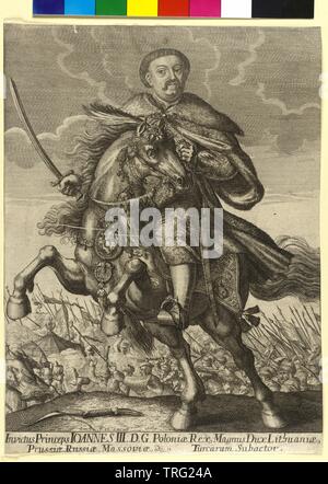 Jean III Sobieski, roi de Pologne, Additional-Rights Clearance-Info-Not-Available- Banque D'Images
