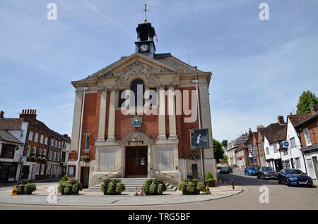 L'hôtel de ville sur la Place du marché à Henley on Thames dans l'Oxfordshire Banque D'Images