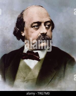 GUSTAVE Flaubert (1821-1880) romancier français Banque D'Images