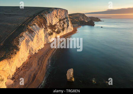 À partir de la côte jurassique Bat's Head, Dorset, Angleterre Banque D'Images