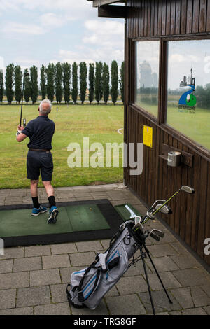 Golf Club Lausward à Düsseldorf, Allemagne. Golf-Sport GSV-Verein e.V. Banque D'Images