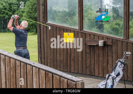 Golf Club Lausward à Düsseldorf, Allemagne. Golf-Sport GSV-Verein e.V. Banque D'Images