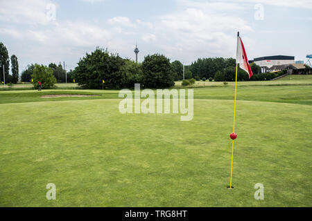 Golf Club Lausward à Düsseldorf, Allemagne. Golf-Sport GSV-Verein e.V. Banque D'Images