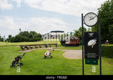 Golf Club Lausward à Düsseldorf, Allemagne. Golf-Sport GSV-Verein e.V. Banque D'Images