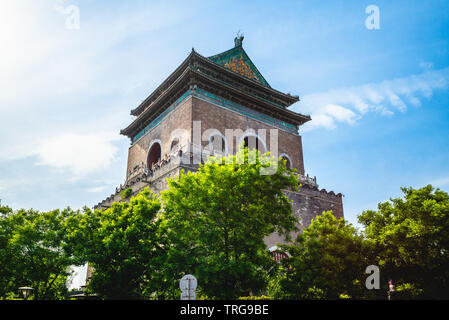 Clocher et tour du tambour de Beijing Banque D'Images