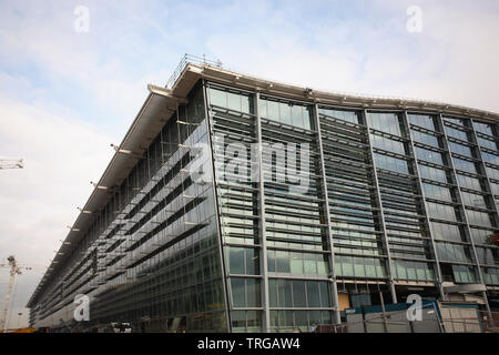 Londres Heathrow Terminal 5 En construction Banque D'Images