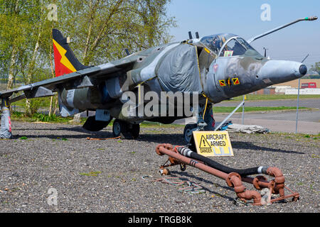 Harrier GR3 Musée de la guerre froide de Bentwaters, Suffolk, UK. Banque D'Images