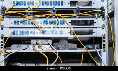 Pour connecter l'équipement de connexion Internet haut débit Banque D'Images