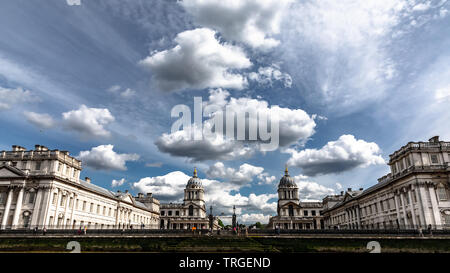 Old Royal Naval College Greenwich Maritime site du patrimoine mondial Banque D'Images