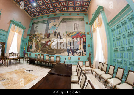 Caracas, Venezuela. 24/07/2012 : salle de l'Assemblée nationale les protections ou du congrès. Banque D'Images