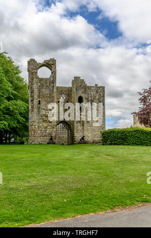 Etal Castle Gatehouse, etal, Northumberland, Angleterre Banque D'Images