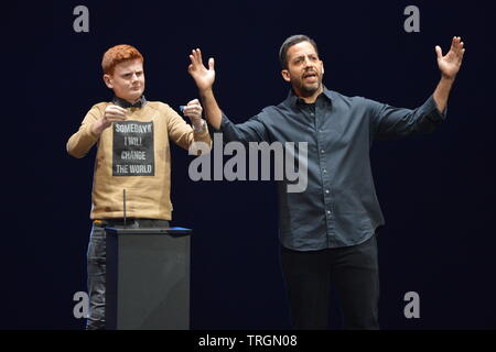 Edinburgh, Royaume-Uni. 5 juin, 2019. David Blaine ouvre son 'Real ou Magic' UK Tour à la Playhouse Theatre à Édimbourg. Crédit : Colin Fisher/Alamy Live News Banque D'Images