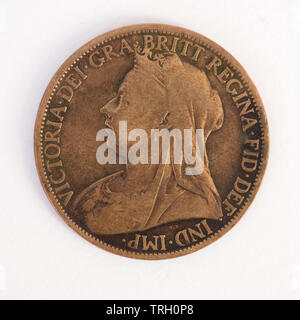 1 Penny britannique - Victoria - 1899 Pièces Banque D'Images