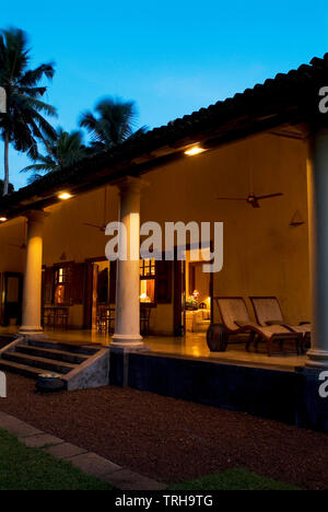 La Chambre Néerlandaise, ou, Doornberg, une maison de campagne construite en 1712, aujourd'hui hôtel de caractère situé sur la périphérie de Galle, au Sri Lanka. Banque D'Images