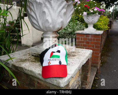 Casquette de baseball avec drapeau palestinien Banque D'Images