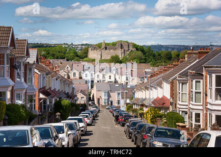 Château d'Oystermouth, Pays de Galles, Royaume-Uni Banque D'Images