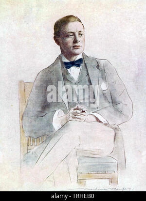 WINSTON CHURCHILL (1874-1865) Homme d'état Anglais vers 1900 Banque D'Images