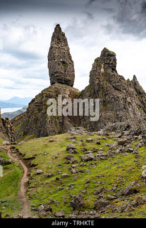 Le vieil homme de Storr Trotternish peninsula Ile de Skye en Ecosse Banque D'Images