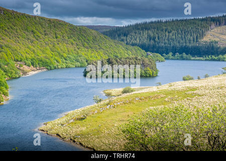 Peny Garreg réservoir à Elan Valley, Powys, Wales Banque D'Images