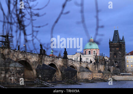 Pont Charles. Prague. République tchèque. Banque D'Images