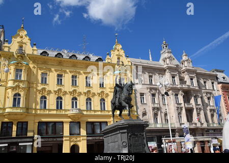 Vues de Zagreb, Croatie Banque D'Images