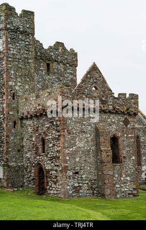 La Cathédrale, le château de Peel, Isle of Man, Royaume-Uni Banque D'Images