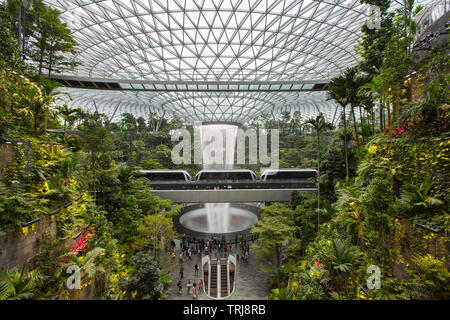 Compte tenu de la nature intérieure de l'aéroport Changi de Singapour, Jewel Banque D'Images