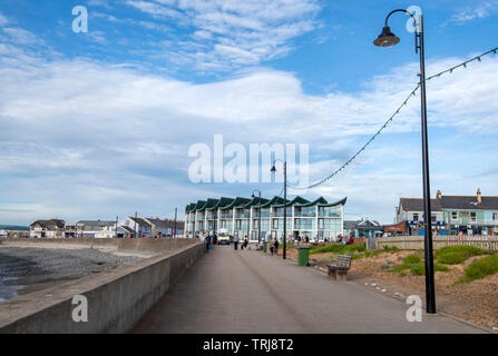 Le front de mer à Westward Ho ! Dans la région de Devon, Angleterre Royaume-uni Banque D'Images