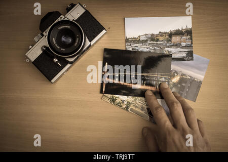 La texture de l'été voyage Osijek Opatija Abbazia Barcelone mer transport Banque D'Images