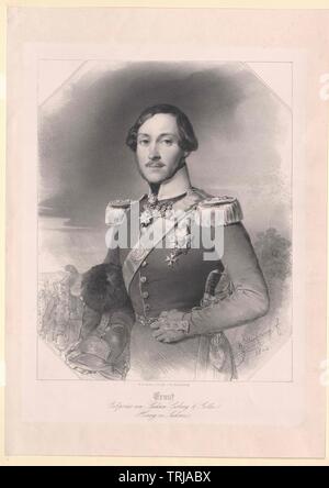 Ernest II, Duc de Saxe-Cobourg-Gotha,-Additional-Rights Clearance-Info-Not-Available Banque D'Images
