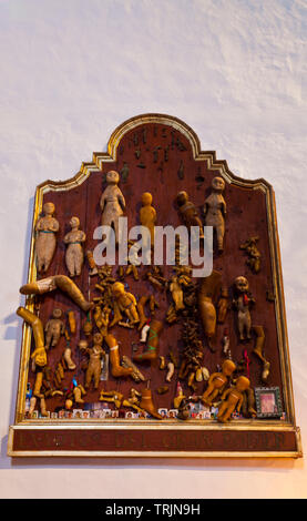 Exvotos en l église de San Andrés. Pueblo San Andrés. Isla La Palma. Provincia de Santa Cruz. Islas Canarias. España Banque D'Images