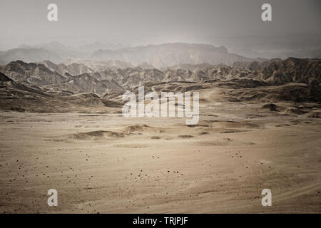 La vallée de la lune dans le Parc National Namib Naukluft Banque D'Images