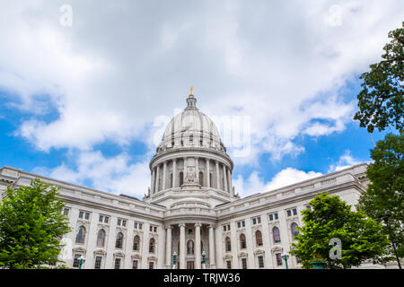 Wisconsin State Capitol Building à Madison, Wisconsin Banque D'Images