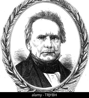 CHARLES BABBAGE (1791-1871) mathématicien et inventeur anglais Banque D'Images