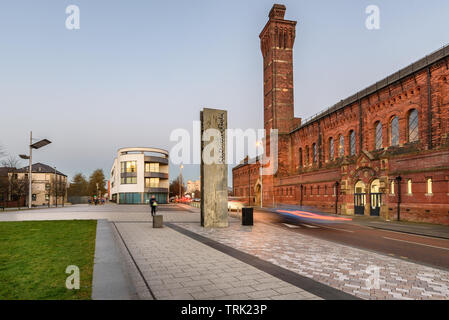 Ashton vieux Bains est un bâtiment de style victorien à Ashton en vertu de Lyne, Greater Manchester, Angleterre. Banque D'Images