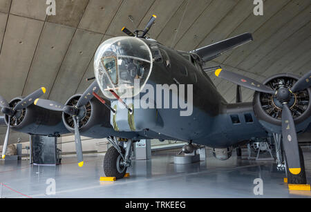 Boeing B17 Flying Fortress World War Two bombardier lourd à l'Imperial War Museum, Duxford, España Banque D'Images