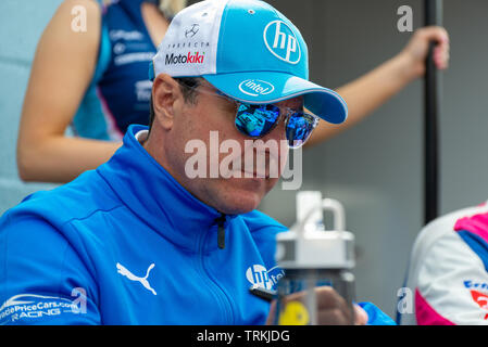 Mark Blundell pilote de course BTCC à Thruxton pendant l'Kwikfit British Touring Car Championship Week-end du 18 et 19 mai 2019 Banque D'Images