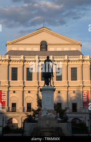 Théâtre Royal - Teatro Real, Plaza de Oriente, Madrid, Espagne Banque D'Images