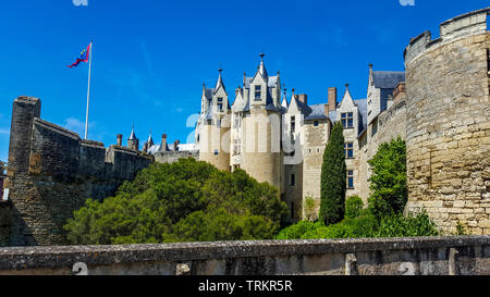 Château de Montreuil-Bellay, Montreuil-Bellay, Maine et Loire, Pays de la Loire, France Banque D'Images