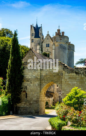 Château de Montreuil-Bellay, Montreuil-Bellay, Maine et Loire, Pays de la Loire, France Banque D'Images