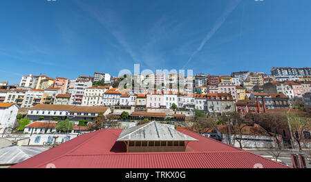 Vue sur Coimbra ville de la Vieille Ville Banque D'Images