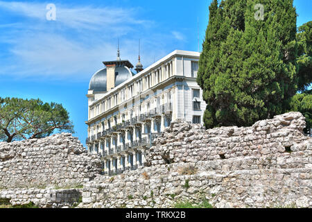 Nice, France - 19 juin 2014 : l'amphithéâtre romain de Cimiez Banque D'Images