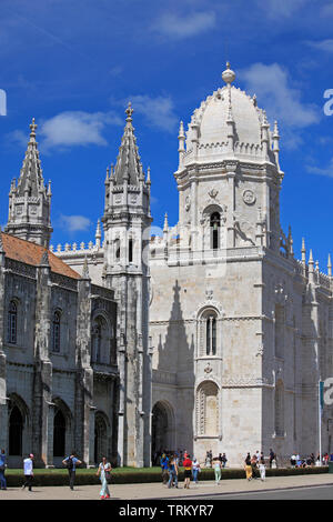 Portugal, Lisbonne, Belém, Monastère de Jeronimos, Banque D'Images