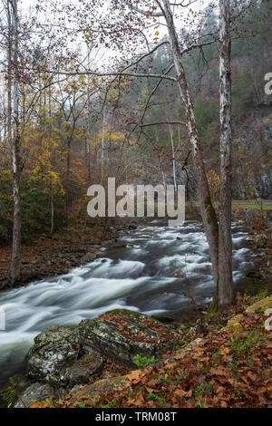 Une longue exposition de Little River, New York Banque D'Images
