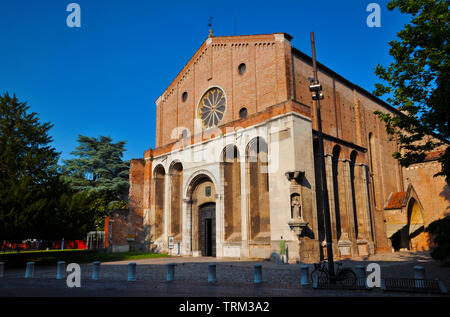 'Chiesa degli Eremitani' (l'Église des ermites), une belle église médiévale du 13ème siècle dans le centre historique de Padoue Banque D'Images