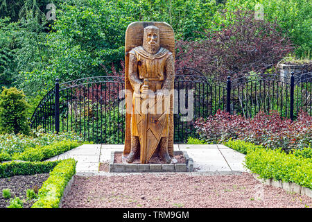 Statue de Sir William Wallace de Braveheart dans la Roseraie Castlebank Park South Lanarkshire Lanark Scotland UK Banque D'Images