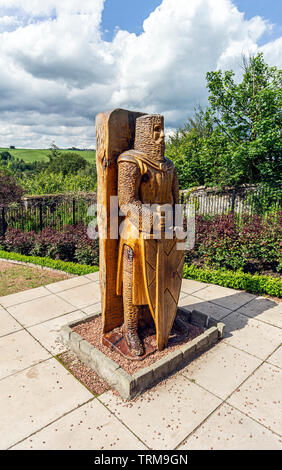 Statue de Sir William Wallace de Braveheart dans la Roseraie Castlebank Park South Lanarkshire Lanark Scotland UK Banque D'Images