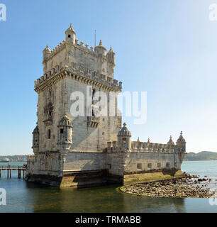 Torre de Belem dans la forteresse historique de Lisbonne Portugal Banque D'Images